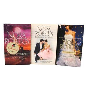 Lot 3 Nora Roberts Paperback Books Romance Mysterious Reflections Dreams Brides